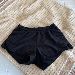 Lululemon shorts with pleated sides
